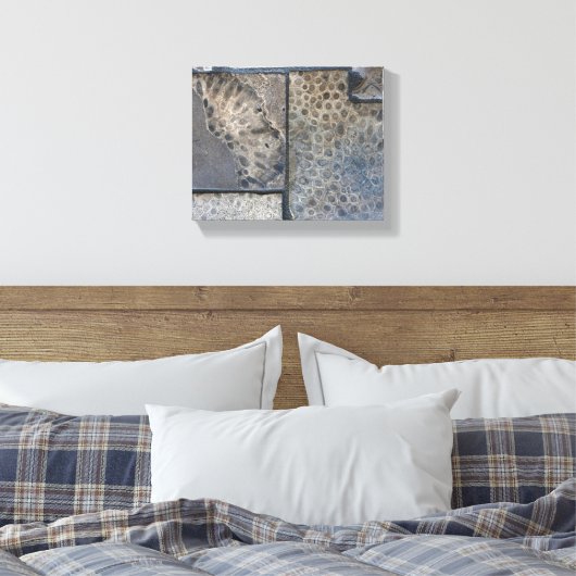 Michigan Petoskey Stone Canvas Afdruk (Insitu (Slaapkamer))