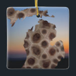 Michigan Petoskey Stone, Grote Meren mitten Keramisch Ornament<br><div class="desc">Show dat u met de mijten met dit Petoskey-steenontwerp bent gemaaid. De Grote Meren vieren!</div>