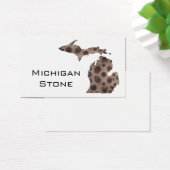 Michigan Petoskey Stone, Grote Meren mitten Visitekaartje (Bureau)