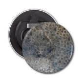 Michigan Petoskey Stone Pattern  Button Flesopener (Voorkant)