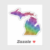 Michigan Petoskey stone | Sticker van de staat Gre (Vel)