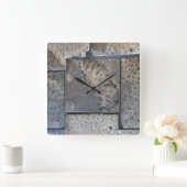 Michigan Petoskey Stone Vierkante Klok (Huis)