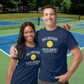 Michigan Pickleball voegt club partnernaam aan T-shirt