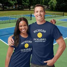 Michigan Pickleball voegt club partnernaam aan T-shirt