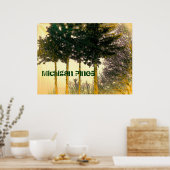 Michigan Pines Poster (Keuken)