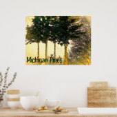 Michigan Pines Poster (Keuken)