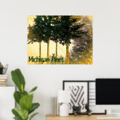 Michigan Pines Poster (Thuiskantoor)