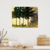 Michigan Pines Poster (Keuken)
