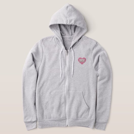 MIchigan Pink Fade Heart - Ik hou van MI Hoodie (Laagn)