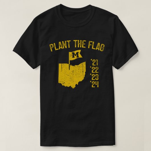 Michigan Plant De Vlag T-shirt (Design voorkant)