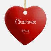 Michigan Poinsettia Heart Keepomwille Ornament (Achterkant)