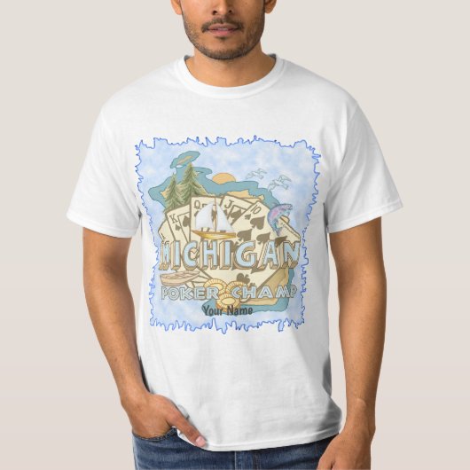 Michigan Poker T-shirt (Voorkant)