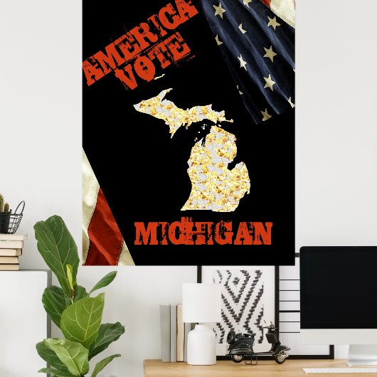 MICHIGAN POSTER (Thuiskantoor)