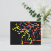 michigan pride blur briefkaart (Staand voorkant)