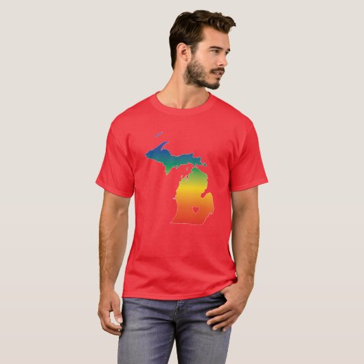 Michigan Pride Oversized 2 T-shirt (Voorkant volledig)