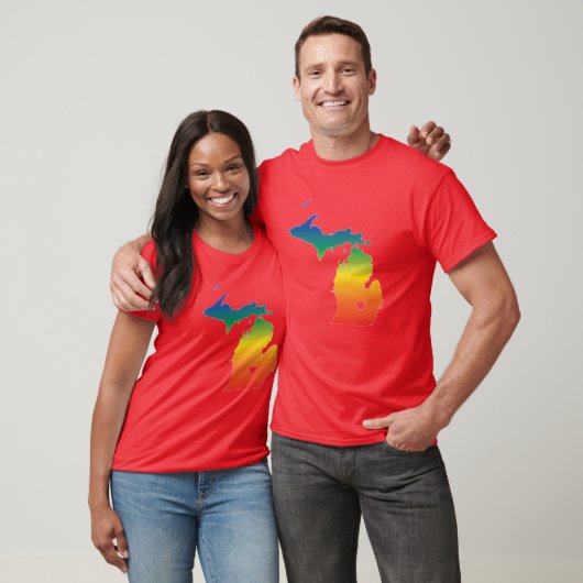 Michigan Pride Oversized 2 T-shirt (Unisex)