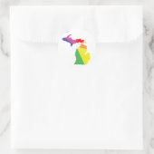 michigan pride . ronde sticker (Tas)