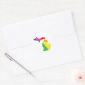 michigan pride . ronde sticker (Envelop)