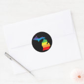 michigan pride . ronde sticker (Envelop)