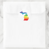 michigan pride . ronde sticker (Tas)