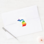 michigan pride . ronde sticker (Envelop)