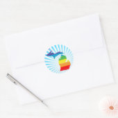 michigan pride . ronde sticker (Envelop)