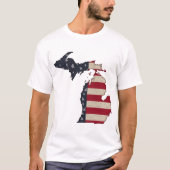 Michigan Proud | Noord- en Zuid-Amerikaanse sterre T-shirt (Voorkant)