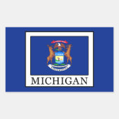 Michigan Rechthoekige Sticker (Voorkant)