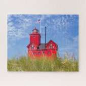 Michigan Red Lighthouse Legpuzzel (Horizontaal)