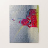 Michigan Red Lighthouse met regenboog Legpuzzel (Verticaal)