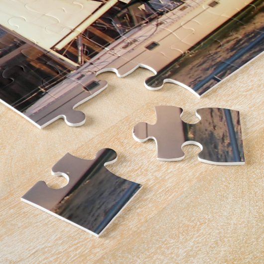 Michigan Red Lighthouse met zeilboot Legpuzzel (Zijkant)