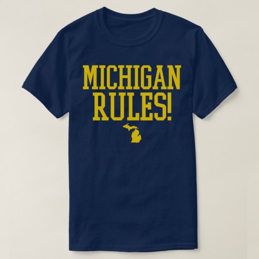MICHIGAN-REGELS T-SHIRT (Design voorkant)