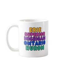 Michigan Regenboog Tekst Great Lakes Coffee Mok