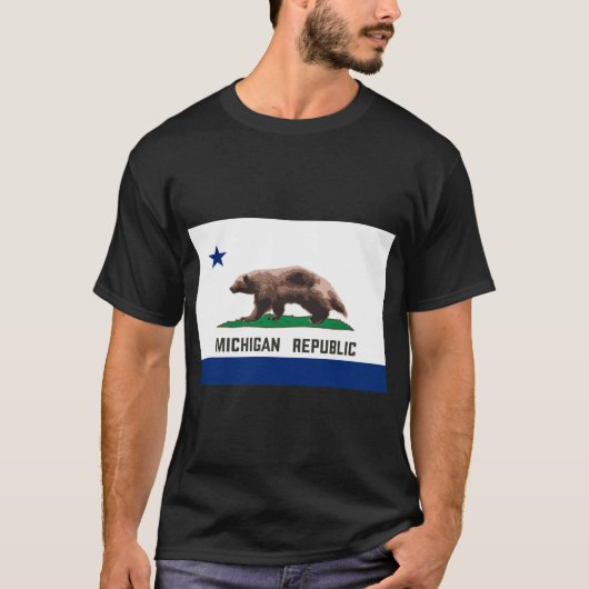 Michigan Republiek Wolverine T-shirt (Voorkant)