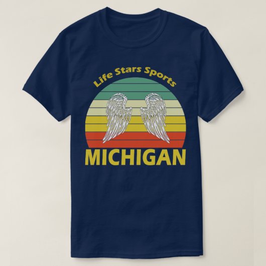 Michigan Retro T-shirt (Design voorkant)