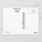 Michigan, Riverside Arena, Rollschaatsen Briefkaart (Achterkant)