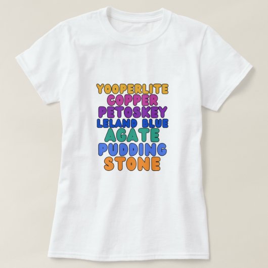 Michigan Rockhound T-shirt  (Design voorkant)