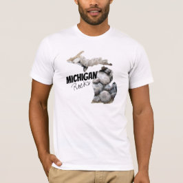 Michigan Rocks Gezegde Silhouette Petoskey Stones T-shirt
