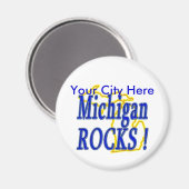 Michigan Rocks. Magneet (Voorkant / Achterkant)