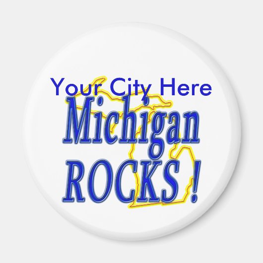Michigan Rocks. Magneet (Voorkant)