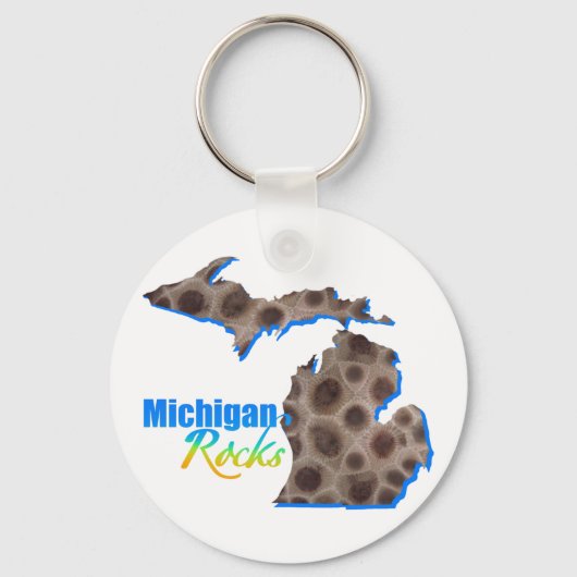 Michigan rocks | Patroon van petoespeelsteen Sleutelhanger (Voorkant)
