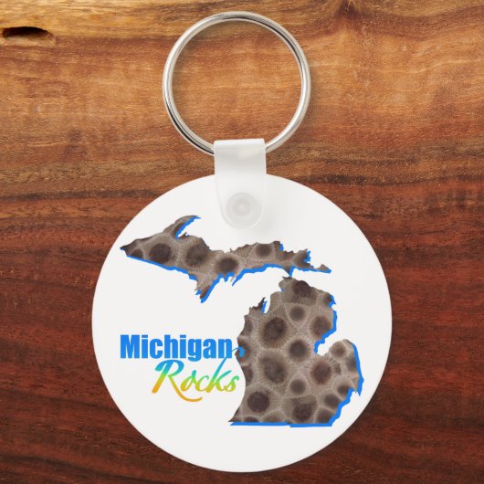 Michigan rocks | Patroon van petoespeelsteen Sleutelhanger (Voorkant)