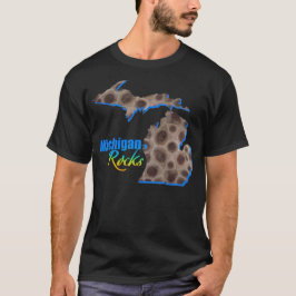 Michigan rocks | Patroon van petoespeelsteen T-shirt