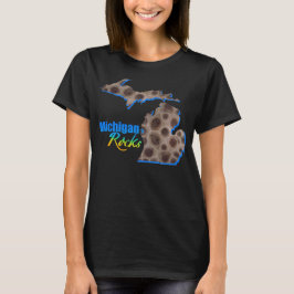 Michigan rocks | Patroon van petoespeelsteen T-shirt