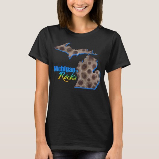 Michigan rocks | Patroon van petoespeelsteen T-shirt (Voorkant)
