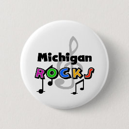 Michigan Rocks Ronde Button 5,7 Cm