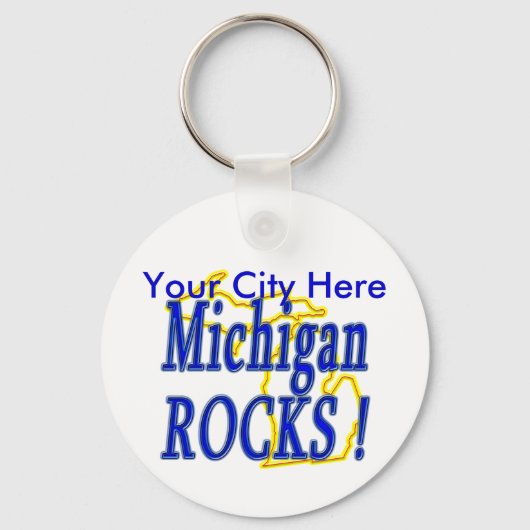 Michigan Rocks. Sleutelhanger (Voorkant)