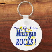 Michigan Rocks. Sleutelhanger (Voorkant)