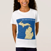 MICHIGAN ROCKS! T-SHIRT (Voorkant)