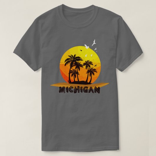 Michigan romance en geluk t-shirt (Design voorkant)